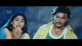 Heroine Realised Darshan Love in airport | Gaja Movie Climax Scene | Kannada Movies Best Scenes