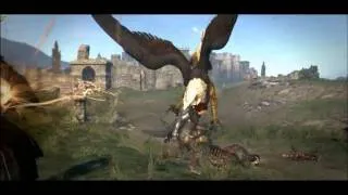 Dragon's Dogma Griffin Battle Game Play Trailer