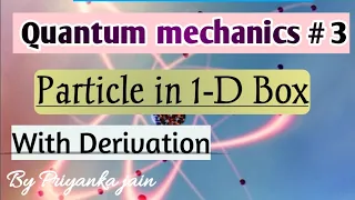 Schrodinger wave equation & energy for Particle in one dimensional box : csir- net , gate