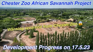 Chester Zoo African Savannah Development by drone on 17.5.23 (Episode 2)