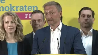 LANDTAGSWAHLEN-PLEITE: Lindner enttäuscht über FDP-Wahlergebnisse