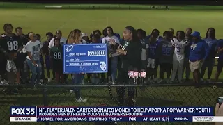 NFL star, Florida native Jalen Carter pays for counseling for Pop Warner players after shooting