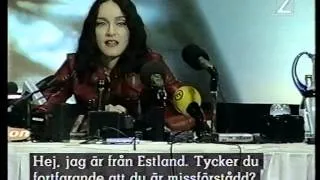 Madonna Stockholm Press Conference 1998