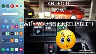 *Updated* - How to - Android Spotify on a BMW - Reliably!? - Read article in description