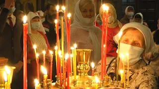 Светлое Христово Воскресенье. Жители Ревды встретили Пасху в Храме Архистратига Михаила