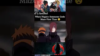 When Nagato Summons Gedo Mazo First Time 😵 || #shorts #anime #naruto