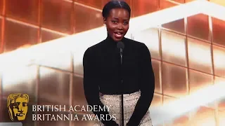 Lupita Nyong'o Pays Tribute to Jordan Peele & His Films | 2019 BAFTA Britannia Awards