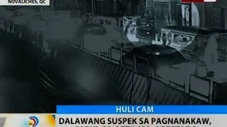 BT: 2 suspek sa pagnanakaw sa Novaliches, sapul sa CCTV