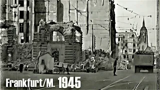 Frankfurt/M. - Mai 1945  - privat gefilmt - private footage - & Hanau airfield -  Flughafen