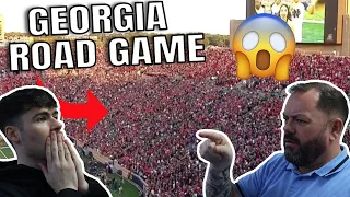 College Football "Stadium Takeover" Moments! British Father and Son Reacts!