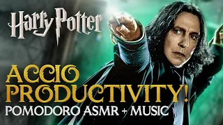 3-Hour Study Session IMMERSE YOURSELF IN HOGWARTS | Harry Potter Pomodoro ASMR Ambience Timer Focus
