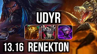 UDYR vs RENEKTON (TOP) | 5/1/17, 300+ games | KR Master | 13.16