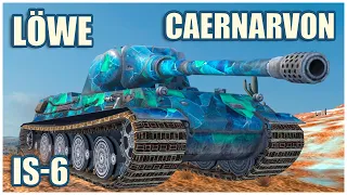 IS-6, Caernarvon & Löwe • WoT Blitz Gameplay