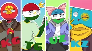 All they wanna be [meme]-countryhumans  KG, TG,UZ,KZ,