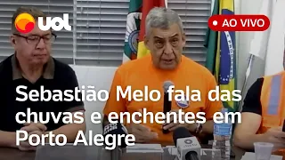 Rio Grande do Sul: Prefeito Sebastião Melo fala ao vivo sobre novos alagamentos em Porto Alegre