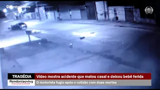 TRAGÉDIA: Vídeo mostra acidente que matou casal e deixou bebê ferida