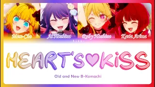 HEART's KISS Ver. Full |Chorus/Mashup Old & New B-Komachi| Full ROM/ESP/ENG Color Coded | Oshi no Ko