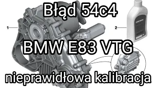 Serwis skrzynki VTG oraz serwis i wymiana nastawnika BMW E83 Błąd 54c4 nieprawidłowa kalibracja🤦‍♂️