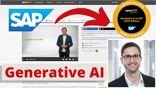 Generative AI at SAP - Overview and Review of openSAP course