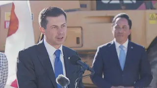 U.S. Transportation Secretary Pete Buttigieg visits Otay Mesa East project at border