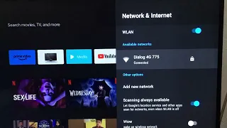 No Internet connect for android smart TV￼