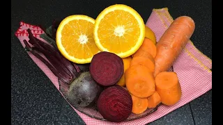 COMO HACER UN JUGO DE ZANAHORIA, REMOLACHA Y NARANJA PARA SUBIR LAS DEFENSAS | JUGO 3 EN 1 NUTRITIVO