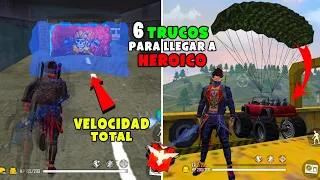 6 NUEVOS TRUCOS PARA SUBIR A HEROICO EN FREE FIRE (TRUCOS ACTUALIZADOS EN FREE FIRE) IsAac19