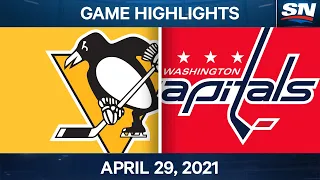 NHL Game Highlights | Capitals vs. Penguins - Apr. 29, 2021