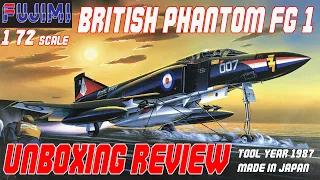 FUJIMI 1/72 BRITISH PHANTOM FG.1 UNBOXING REVIEW