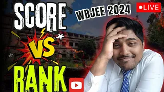 WBJEE 2024 EXPECTED RANK VS MARKS