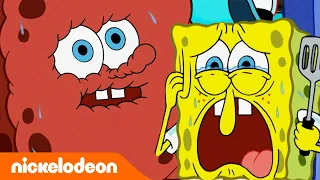 Губка Боб | Бикини Боттом против ГИГАНТСКОГО крабсбургера!  | Nickelodeon Россия