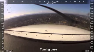 Cessna 172 SP G1000 pattern and landing practice KRNT. With ATC audio