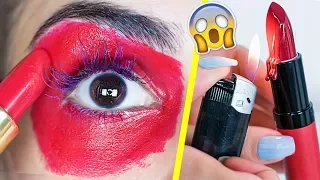 15 BEAUTY LIFE HACKS DIE JEDES MÄDCHEN KENNEN SOLLTE ➡️ MIT LIPPENSTIFTEN 💄 KINDOFROSY