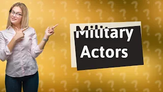 Did any actors serve in the military?