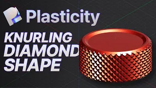 Plasticity 3D Tutorial | Knurling Diamond Pattern | Thumbs Screw