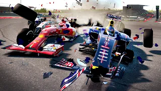 SURVIVE USA but it’s on F1 2014! Extreme Hardcore Damage Mod