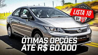 10 CARROS BONS ATÉ R$60.000 PARA VOCÊ COMPRAR AGORA