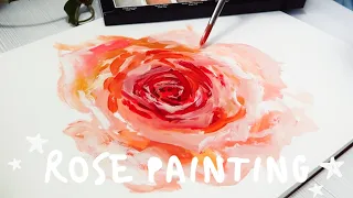 How To Paint A Rose in Oil Demo [Water Mixable Oils]