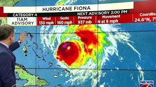 TRACK THE TROPICS: Fiona grows into Category 4 storm, heads toward Bermuda