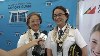 HERStory - All-female Philippine Airlines crew makes their landing on Guam