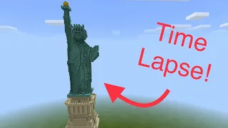 Building the Statue of Liberty in Minecraft (time lapse)