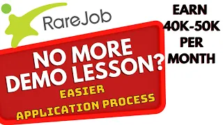 RAREJOB Application Process 2023 | Be an ESL Tutor in Rarejob