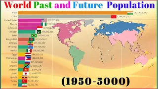 World Population by Countries(1950-5000) Past,Present and Future Longest Projection
