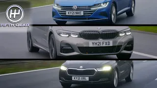 Hybrid Estates Shootout: BMW 330e vs VW Artura vs Peugeot 508 vs Skoda Octavia PT 1 | Fifth Gear