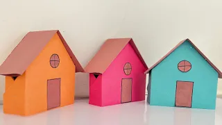 How to make simple paper home 🏠 #diycrafts