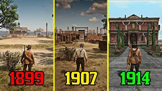 ¿Como va cambiando el mapa en los Red Dead Redemption?