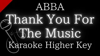 【Karaoke Instrumental】Thank You For The Music / ABBA【Higher Key】