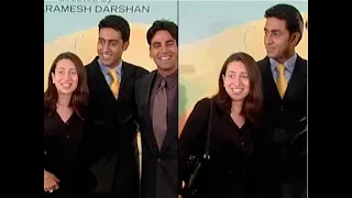 Karishma Kapoor and Abhishek Bachchan at Haan maine bhi pyaar kiya premiere