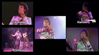 Michael Jackson - Rock With You - Bad Tour Comparison (87-88)