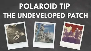 Common POLAROID Photo Problems – The Undeveloped Patch a.k.a. the Divot